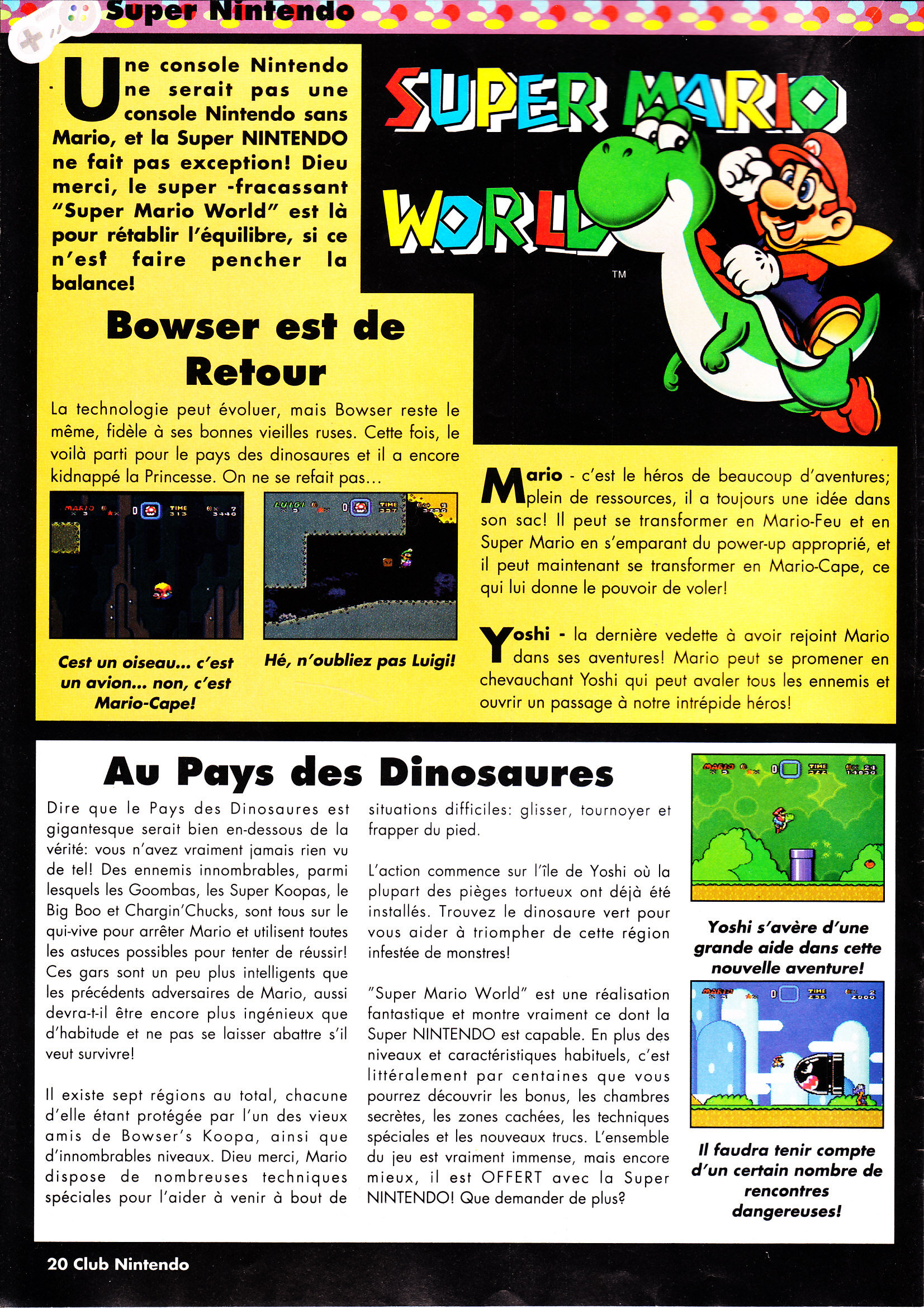 [TEST] Super Mario World (Super Famicom) Clubnintendo_num4_ed1992_P_0020