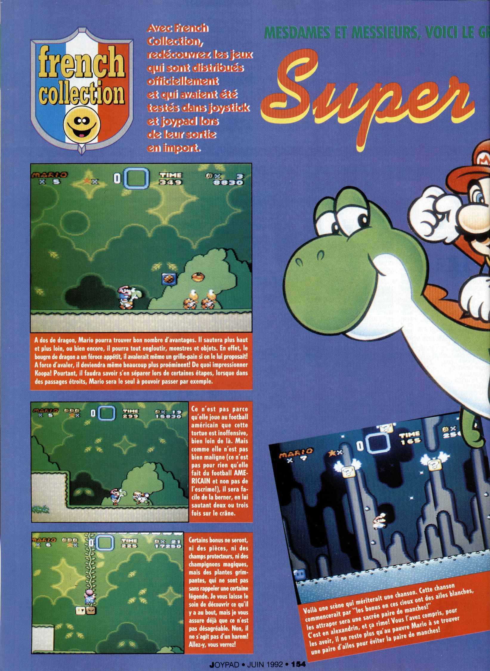 [TEST] Super Mario World (Super Famicom) Joypad%20009%20-%20Page%20154%20%281992-06%29