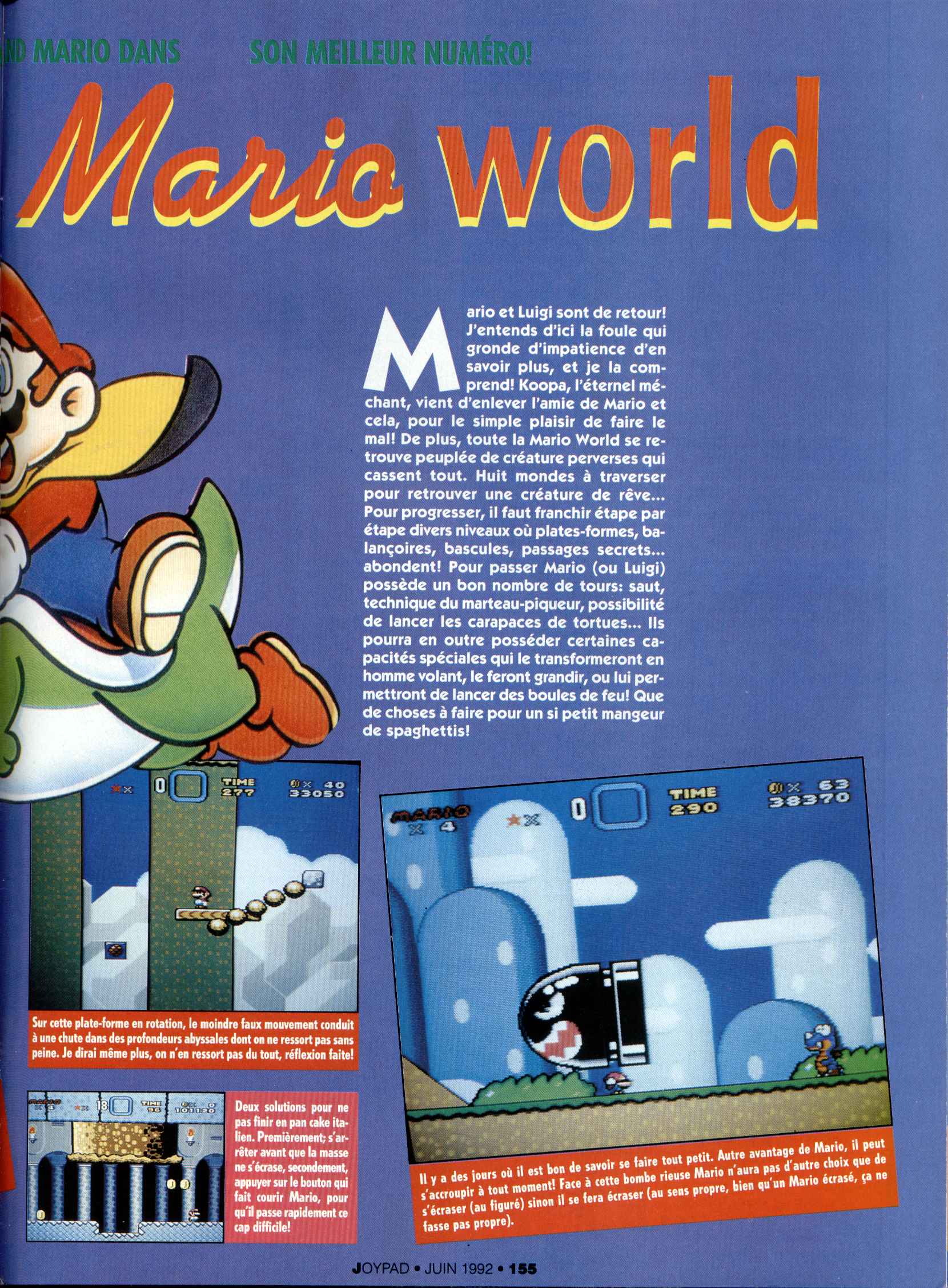 [TEST] Super Mario World (Super Famicom) Joypad%20009%20-%20Page%20155%20%281992-06%29