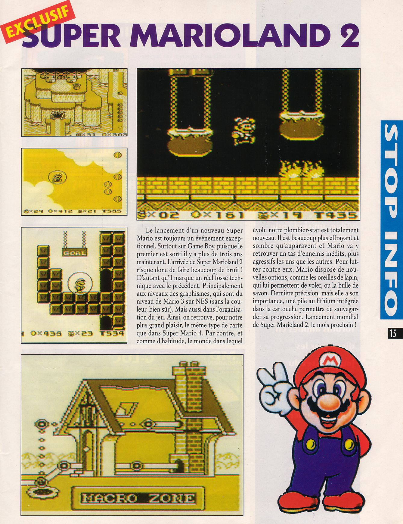 [TEST] Super Mario Land 2: 6 Golden Coins (GB) Player%20One%20025%20-%20Page%20015%20%281992-11%29